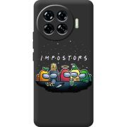 Черный чехол BoxFace Tecno Spark 20 Pro Plus Among Us Impostors