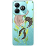 Прозрачный чехол BoxFace ZTE Blade A75 4G Cute Mermaid