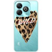 Прозрачный чехол BoxFace ZTE Blade A75 4G Wild Love