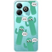 Прозрачный чехол BoxFace ZTE Blade A75 4G с 3D-глазками HIYA