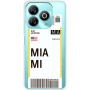 Прозрачный чехол BoxFace ZTE Blade A75 4G Ticket Miami