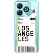 Прозрачный чехол BoxFace ZTE Blade A75 4G Ticket Los Angeles