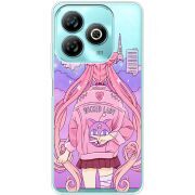 Прозрачный чехол BoxFace ZTE Blade A75 4G Wiked Lady