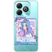 Прозрачный чехол BoxFace ZTE Blade A75 4G The Sakuras Will Cry For You