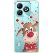 Прозрачный чехол BoxFace ZTE Blade A75 4G Winter Deer