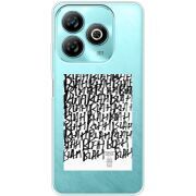 Прозрачный чехол BoxFace ZTE Blade A75 4G Blah Blah
