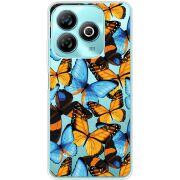 Прозрачный чехол BoxFace ZTE Blade A75 4G Butterfly Morpho