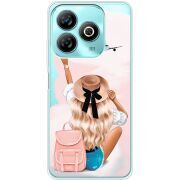 Прозрачный чехол BoxFace ZTE Blade A75 4G Travel Girl
