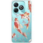 Прозрачный чехол BoxFace ZTE Blade A75 4G Japanese Koi Fish