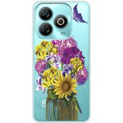 Прозрачный чехол BoxFace ZTE Blade A75 4G My Bouquet