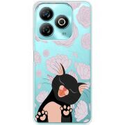 Прозрачный чехол BoxFace ZTE Blade A75 4G Meow