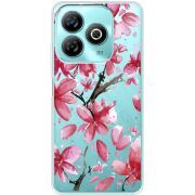 Прозрачный чехол BoxFace ZTE Blade A75 4G Pink Magnolia