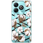 Прозрачный чехол BoxFace ZTE Blade A75 4G Cotton flowers