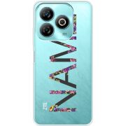 Прозрачный чехол BoxFace ZTE Blade A75 4G Именной