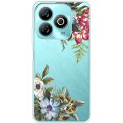 Прозрачный чехол BoxFace ZTE Blade A75 4G Floral