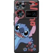 Черный чехол BoxFace Nubia Z60 Ultra Гавайський гість Stich
