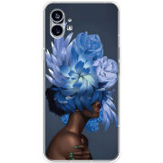 Чехол BoxFace Nothing Phone (1) Exquisite Blue Flowers