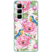 Чехол BoxFace Infinix Hot 50 Birds and Flowers