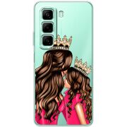 Прозрачный чехол BoxFace Infinix Hot 50 Queen and Princess