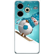 Чехол BoxFace Tecno POVA 6 Neo Skier Snowman