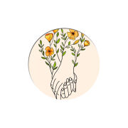 Uprint Popsocket Flower Hands