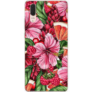 Чехол Uprint Huawei P20 Tropical Flowers