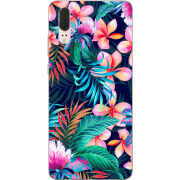 Чехол Uprint Huawei P20 flowers in the tropics