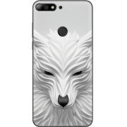 Чехол Uprint Huawei Y7 Prime 2018 / Honor 7C Pro White Wolf
