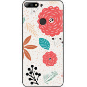 Чехол Uprint Huawei Y7 Prime 2018 / Honor 7C Pro Line Flowers