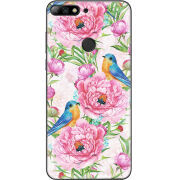 Чехол Uprint Huawei Y7 Prime 2018 / Honor 7C Pro Birds and Flowers