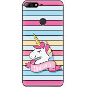 Чехол Uprint Huawei Y7 Prime 2018 / Honor 7C Pro Unicorn