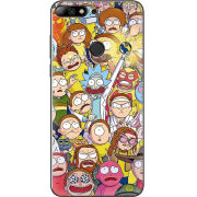 Чехол Uprint Huawei Y7 Prime 2018 / Honor 7C Pro Rick and Morty