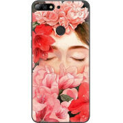 Чехол Uprint Huawei Y7 Prime 2018 / Honor 7C Pro Girl in Flowers