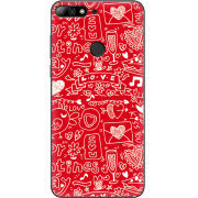 Чехол Uprint Huawei Y7 Prime 2018 / Honor 7C Pro Happy Valentines