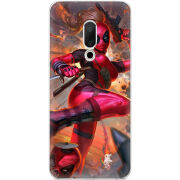 Чехол Uprint Meizu 15 Woman Deadpool