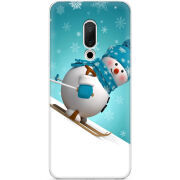 Чехол Uprint Meizu 15 Skier Snowman