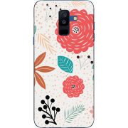 Чехол Uprint Samsung A605 Galaxy A6 Plus 2018 Line Flowers