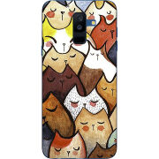 Чехол Uprint Samsung A605 Galaxy A6 Plus 2018 Sleepy Cats
