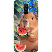 Чехол Uprint Samsung A605 Galaxy A6 Plus 2018 Капібара з кавуном