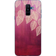 Чехол Uprint Samsung A605 Galaxy A6 Plus 2018 Gold Leaves