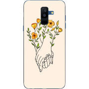 Чехол Uprint Samsung A605 Galaxy A6 Plus 2018 Flower Hands