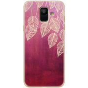 Чехол Uprint Samsung A600 Galaxy A6 2018 Gold Leaves