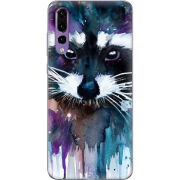 Чехол Uprint Huawei P20 Pro Акварельный енот