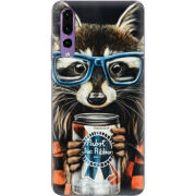 Чехол Uprint Huawei P20 Pro Енот с банкой