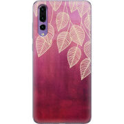 Чехол Uprint Huawei P20 Pro Gold Leaves
