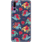 Чехол Uprint Huawei P20 Pro Flying Elephants