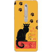 Чехол Uprint Nokia 6 2018 Noir Cat
