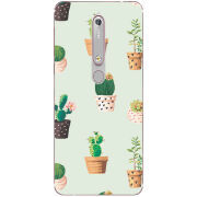 Чехол Uprint Nokia 6 2018 L-green Cacti