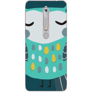 Чехол Uprint Nokia 6 2018 Green Owl