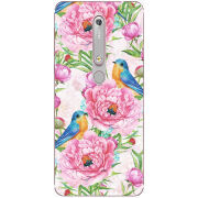 Чехол Uprint Nokia 6 2018 Birds and Flowers